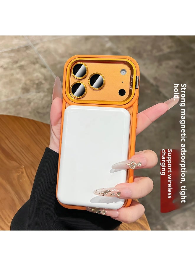 جراب شفاف مزود بحامل كاميرا مدمج قابل للتعديل لهاتف iPhone 17 Pro، جراب مغناطيسي شفاف مزود بعدسة كاميرا لهاتف iPhone 17 Pro - Image 4